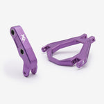 EBMX Rear Shock Linkage And Suspension Triangle for Light Bee Purple